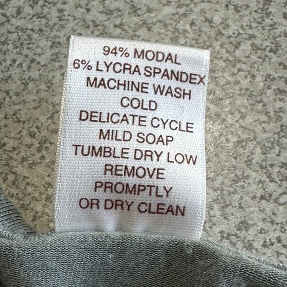 Peruvian Connection Sz XL Modal Scoop Neck Tunic Top High Low Hem Stretchy Flowy - Picture 4 of 9